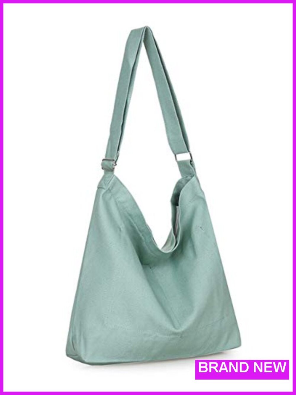 Women's Retro Canvas Shoulder Bag Hobo Crossbody Tote - Picture 5 of 6